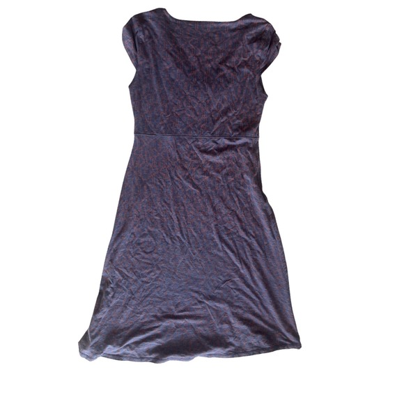 Toad&Co Women's Rosemarie Dress Small Blue Geometric V Neck Short Sleeve- Size S - Picture 3 of 8